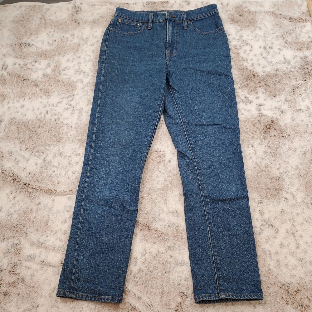 Madewell Dark Stone Wash High Waisted The Perfect Vintage Jean Womens Size 28‎